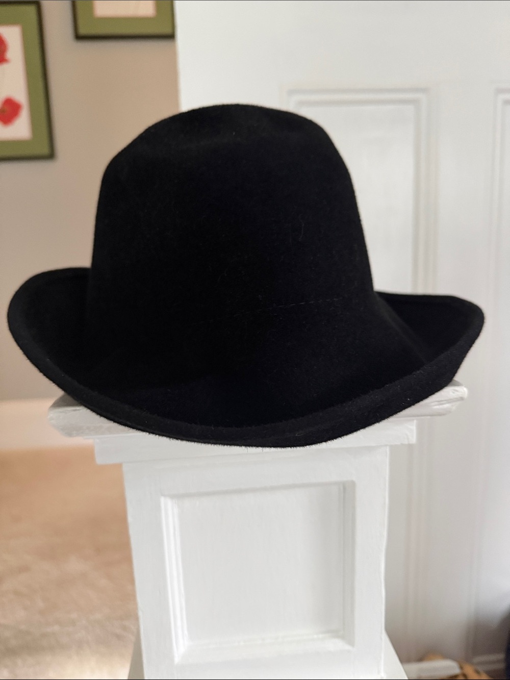 Helen Kaminski Black Felt Bowler Hat